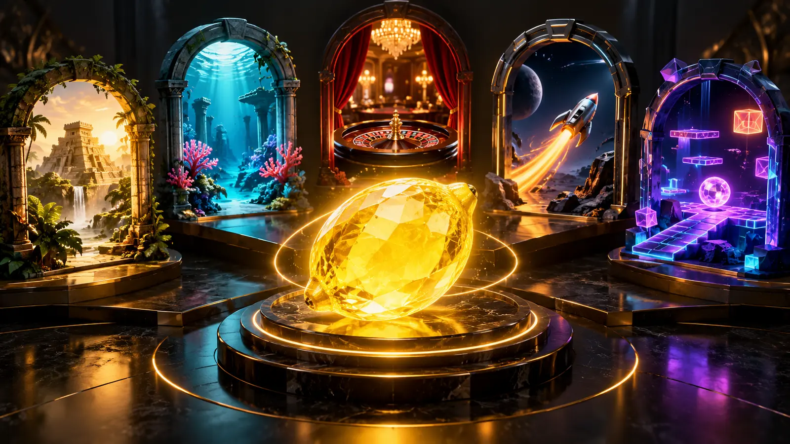Różne kategorie gier Lemon Casino